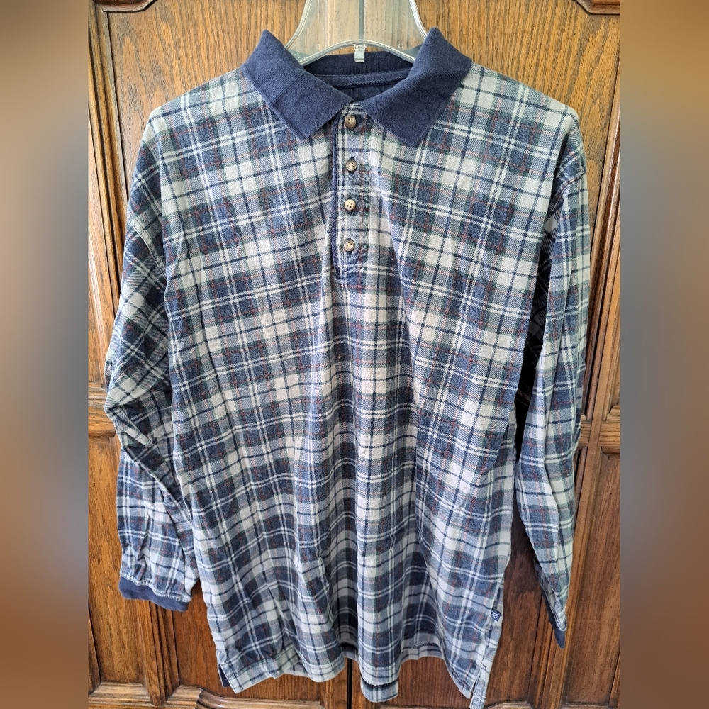 Plaid Long Sleeve Men's Shirt
